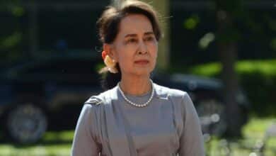 Photo of Myanmar’s Suu Kyi back in court after health no-show