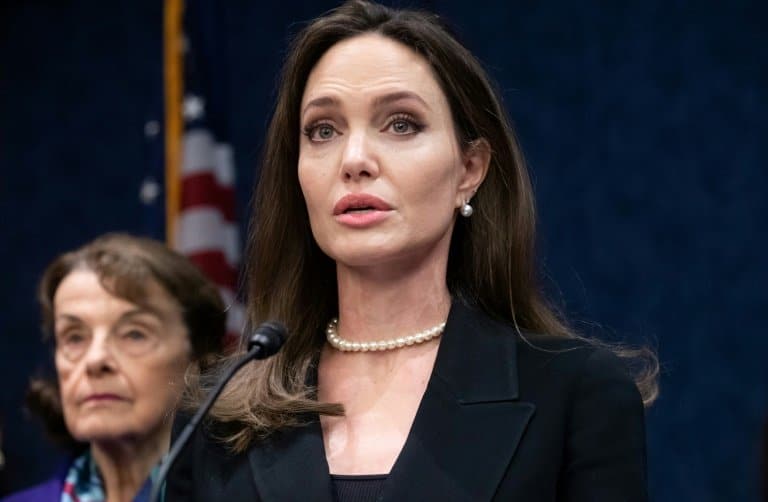 Angelina Jolie, at US Capitol, presses for domestic violence law