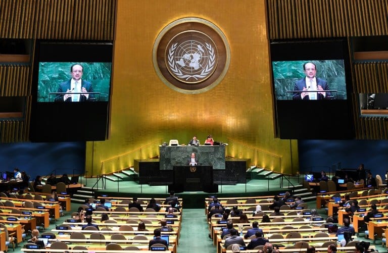 Minute's silence as UN General Assembly meets on Russia-Ukraine