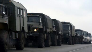 Photo of On Ukraine border, Russian soldiers await orders