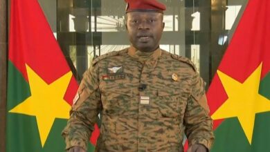Photo of Burkina junta chief sworn in as president