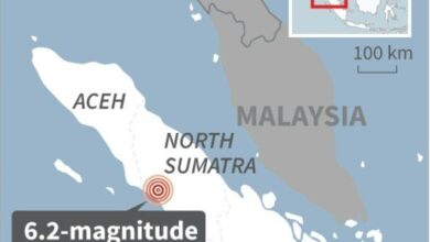 Photo of 6.2-magnitude earthquake strikes Indonesia’s Sumatra island