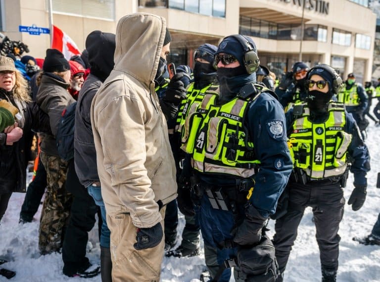 Police move to clear trucker-led protests in Canada capital