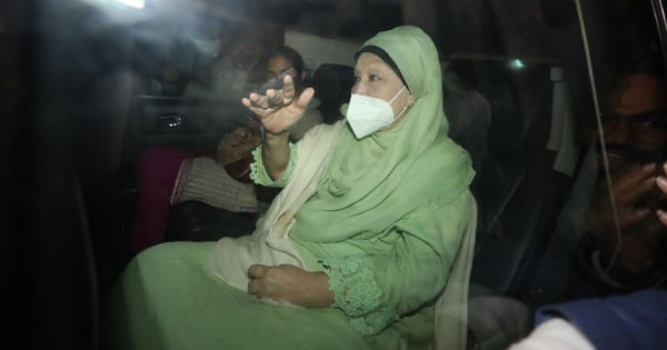 After 81 days, Khaleda Zia returned to Firoza