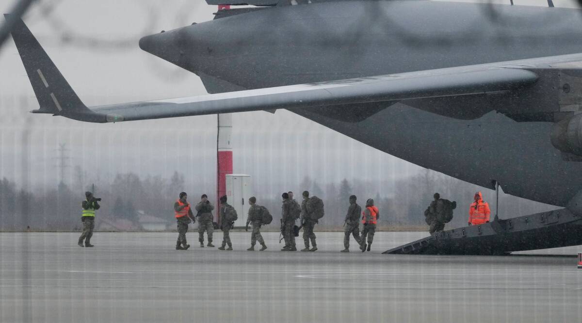 US airborne infantry troops in Poland amid Ukraine tension
