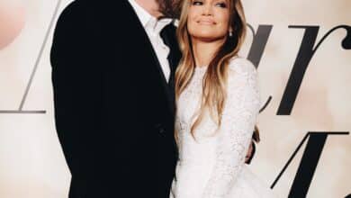 Photo of Jennifer Lopez Basically Wore a Wedding Dress to a Screening of ‘Marry Me,’ Ben Affleck in Tow