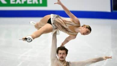 Photo of Ukraine skaters’ six-day trip to worlds, ‘fighting for our country’