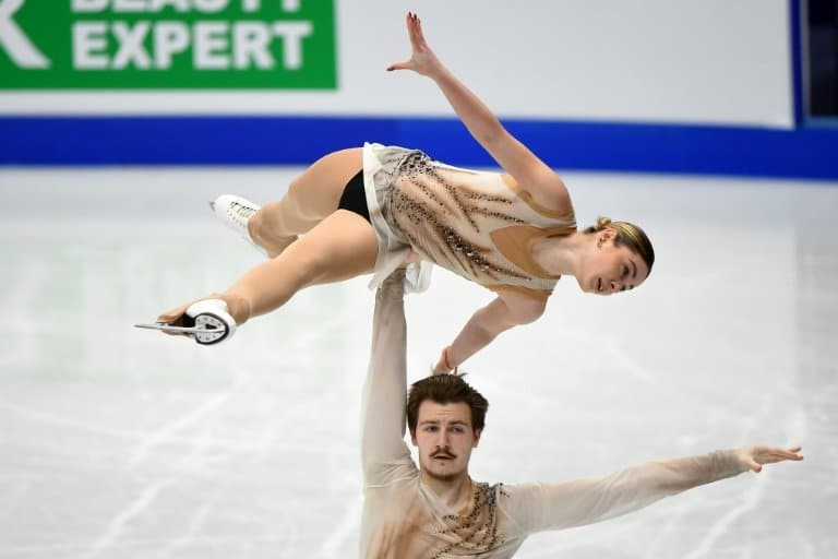 Ukraine skaters' six-day trip to worlds, 'fighting for our country'