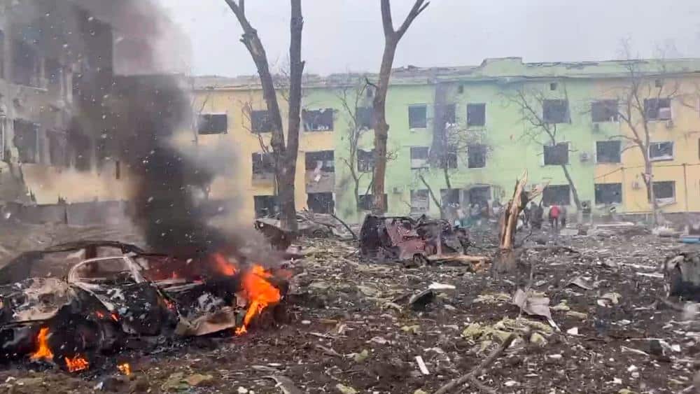 Ukraine's Zelensky Calls Hospital Bombing 'War Crime'