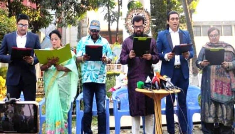 Actor Zayed Khan takes oath as the General Secretary of BFAA