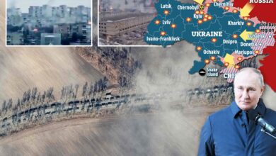 Photo of PUTIN’S BLITZ Putin carpet-bombs Kharkiv killing nine and injuring 37 as he sends 3-mile convoy towards Kyiv despite peace talks