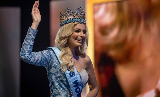 Karolina Bielawska of Poland was crowned Miss World for the year 2021 at the 70th edition of the beauty pageant held at the Coca-Cola Music Hall in San Juan, Puerto Rico. Credit: AFP Photo