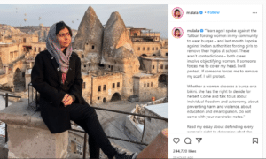 Malala schools people who come with their ‘wardrobe notes’