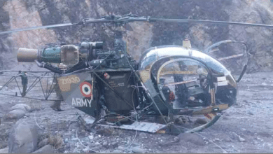 Photo of Indian pilot killed as army’s cheetah helicopter crashes