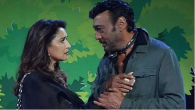 Photo of Madhuri Dixit shakes a leg with Jackie Shroff for ‘The Fame Game’ series after three decades