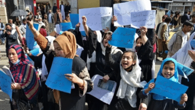 Photo of ‘Open the schools’: Afghan girls protest in Kabul