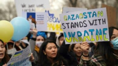 Photo of Russia ally Kazakhstan permits large pro-Ukraine rally amid sanctions fears