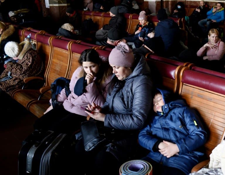 Fleeing Ukrainians go west, seeking refuge