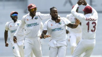 Photo of Mayers’ golden arm destroys England to leave West Indies on verge of victory