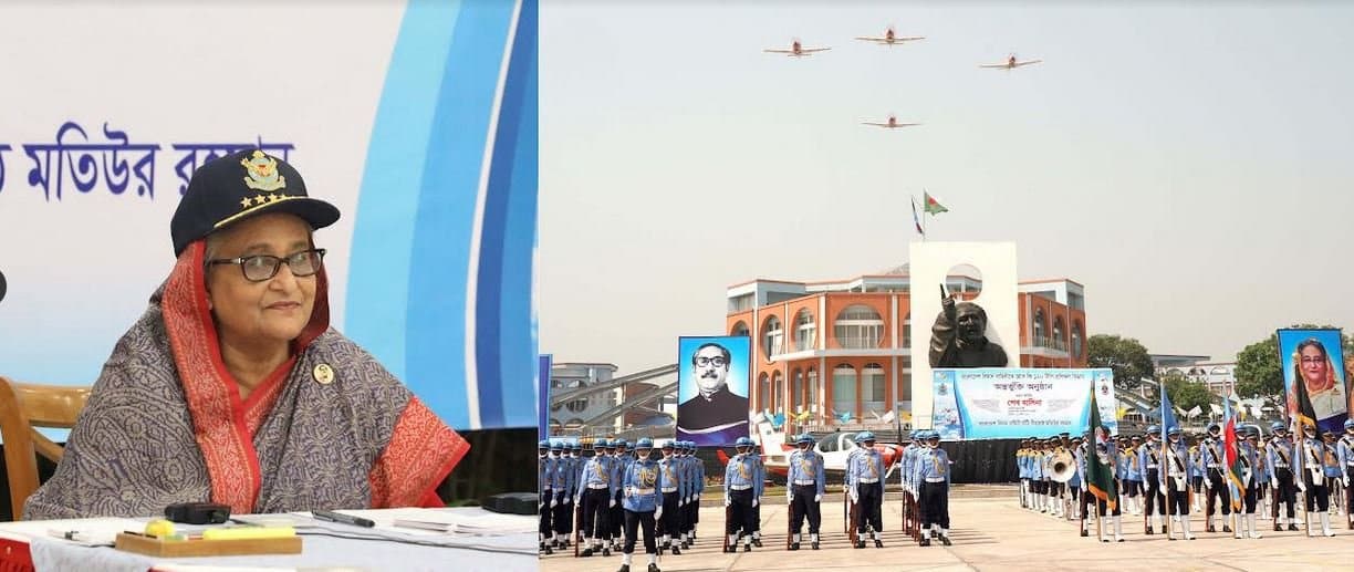 PM asks air force to maintain discipline, patriotism to achieve goal