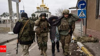 Photo of Russia hits Ukraine from air, land and sea as civilians try to flee
