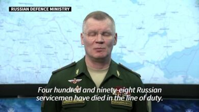 Photo of Moscow says 498 Russian troops killed in Ukraine
