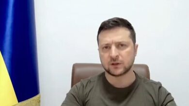 Photo of ‘We’ll fight in forests, fields, streets’: Zelensky channels Churchill in UK speech