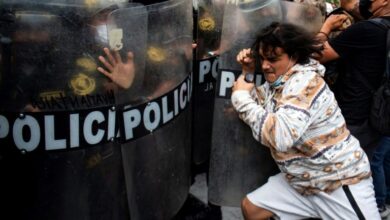 Photo of One protester dead, several injured in clashes with Peru police