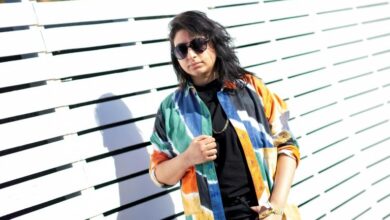Photo of Arooj Aftab, the Grammy-winning Pakistani singer serenading Coachella