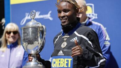 Photo of Kenya’s Evans Chebet among winners in 126th Boston Marathon