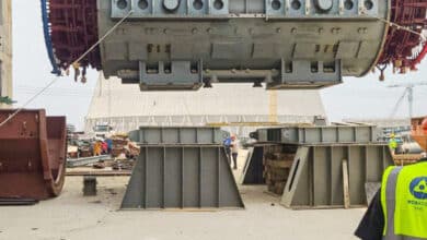 Photo of Generator stator installed at RNPP unit 1