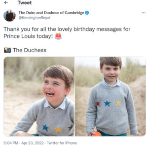 Royal family releases new pics of Prince Louis for 4th birthday