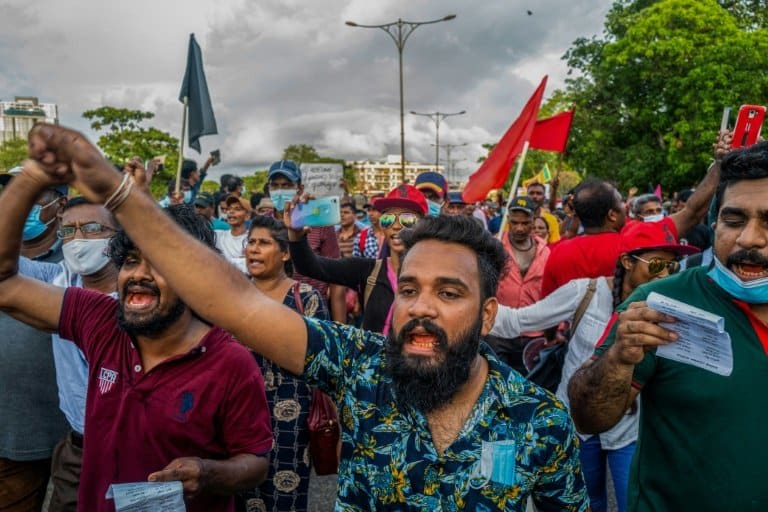First killing by police in Sri Lanka protests