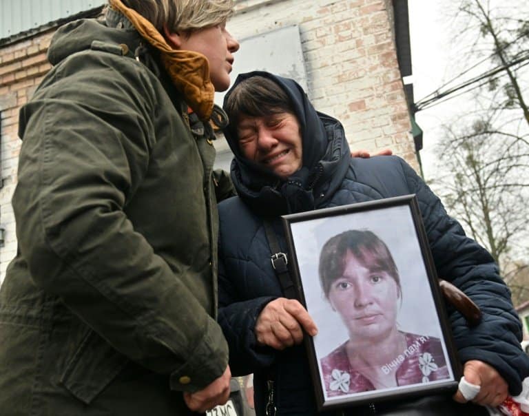 Drawing on tragedy to aid Bucha families seeking their dead