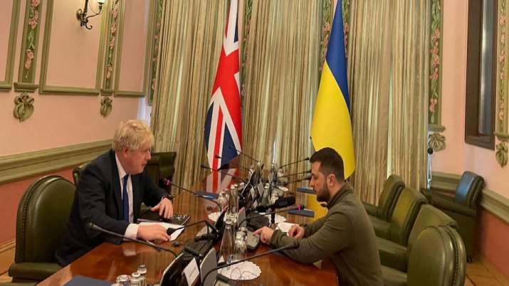 UK PM Boris Johnson meets Zelensky in Kyiv amid Russia Ukraine tensions