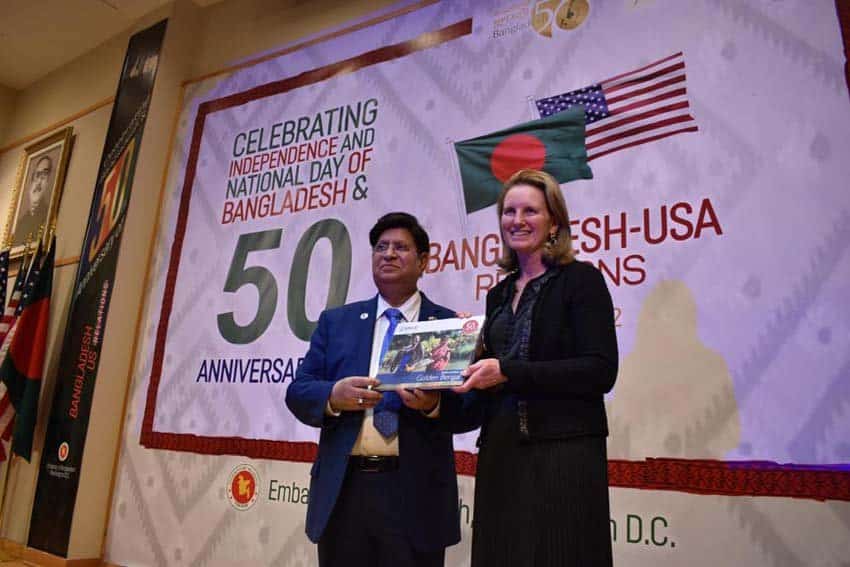 Bangladesh mission celebrates 50 years ties with US