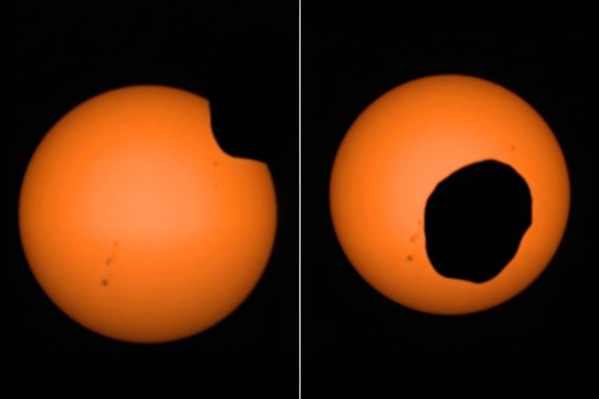 Watch: NASA's latest footage of solar eclipse on Mars