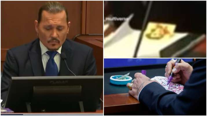 Johnny Depp goes viral for doodling during trial News Now