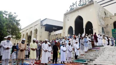 Photo of Five Eid jamaats held at Baitul Mukarram National Mosque