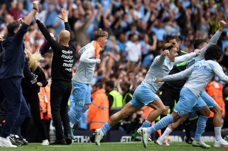 Man City win Premier League title after epic fightback on final day