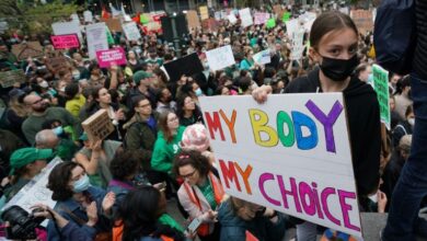 Photo of ‘Fight, fight, fight’: New Yorkers protest Supreme Court abortion draft
