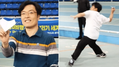 Photo of How far can you fly paper plane? Watch this man create new record