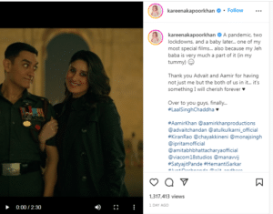 Kareena Kapoor thanks Aamir Khan for letting her son Jeh be a part of Laal Singh Chaddha. See post