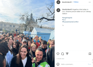 Angelina Jolie's presence in war-torn Ukraine gives citizens a reason to smile, see viral pics