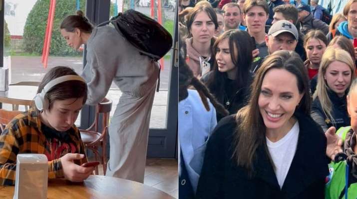 Angelina Jolie's presence in war-torn Ukraine gives citizens a reason to smile, see viral pics