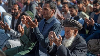 Photo of Afghan leader hails ‘security’ in rare appearance to mark Eid