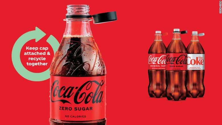 Coke rolls out new bottle caps to make recycling easier