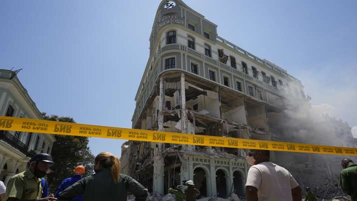 Powerful explosion damages hotel in Cuba's capital, 8 dead