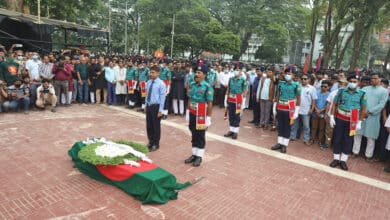 Photo of Journalist Gaffar Chowdhury laid to rest