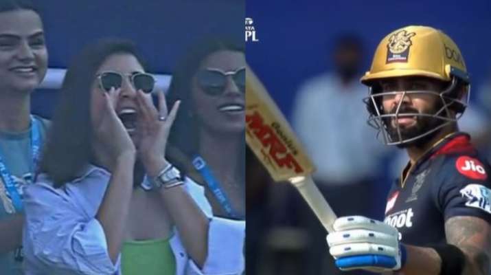 Anushka Sharma's reaction to Virat Kohli's IPL fifty goes viral | WATCH